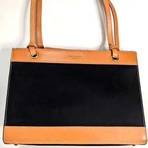 SALE! Kate Spade Vintage Canvas & Leather Satchel